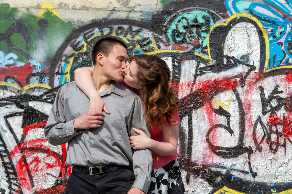 Joie & Joe’s Engagement Photo Session at Michigan State University