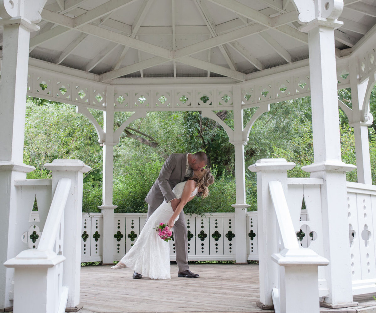 Sarah & Doug at Mill Race Historical Society Northville Michigan